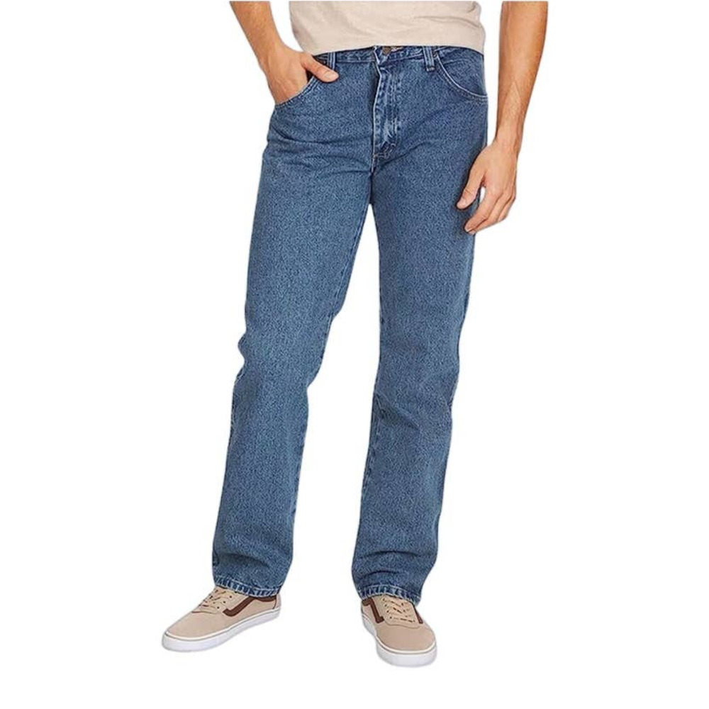 Wrangler Authentics Men's Classic 5-Pocket Regular Size 46x32 Fit Flex Jean Blue